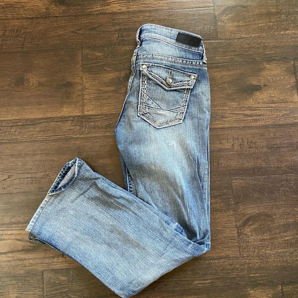 Day trip bootcut jeans